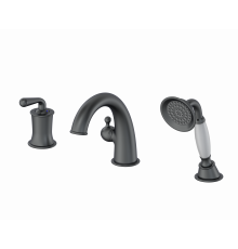 Смеситель на борт ванны Wonzon & Woghand, Темный графит (WW-88659008-BGM)