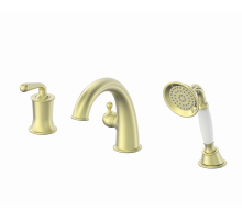 Смеситель на борт ванны Wonzon & Woghand, Брашированное золото (WW-88659008-BG)