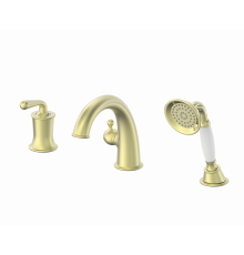 Смеситель на борт ванны Wonzon & Woghand, Брашированное золото (WW-88659008-BG)