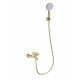 Заказать Смеситель для ванны с душем WONZON & WOGHAND, Брашированное золото (WW-AE3204-BG) в магазине сантехники Santeh-Crystal.ru