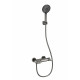 Купить Смеситель для ванны с душем WONZON & WOGHAND, Темный графит (WW-A30902-BGG) в магазине сантехники Santeh-Crystal.ru