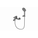 Смеситель для ванны с душем Wonzon & Woghand, Темный графит (WW-88037073-BGM)