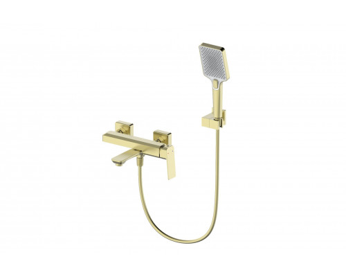 Купить Смеситель для ванны с душем WONZON & WOGHAND, Брашированное золото (WW-88639011-BG) в магазине сантехники Santeh-Crystal.ru