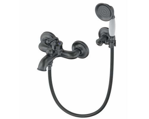 Смеситель для ванны с душем Wonzon & Woghand, Темный графит (WW-88639008-BGM)