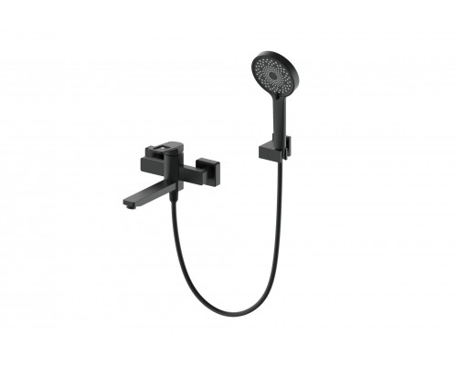 Купить Смеситель для ванны с душем WONZON & WOGHAND, Черный матовый (WW-88639010-MB) в магазине сантехники Santeh-Crystal.ru