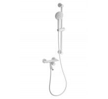 Смеситель для ванны с душевым гарнитуром WONZON & WOGHAND, Белый матовый (WW-FE05L222-MW)