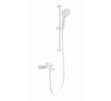 Смеситель для ванны с душевым гарнитуром WONZON & WOGHAND, Белый матовый (WW-C2036-MW)