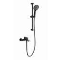 Смеситель для ванны с душевым гарнитуром WONZON & WOGHAND, Черный матовый (WW-C2036-MB)