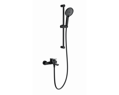Смеситель для ванны с душевым гарнитуром WONZON & WOGHAND, Черный матовый (WW-C2036-MB)