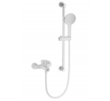 Смеситель для ванны с душевым гарнитуром WONZON & WOGHAND, Белый матовый (WW-C2501-MW)