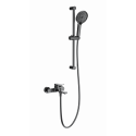 Смеситель для ванны с душевым гарнитуром WONZON & WOGHAND, Темный графит (WW-C2036-BGG)