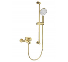 Смеситель для ванны с душевым гарнитуром WONZON & WOGHAND, Брашированное золото (WW-C2501-BG)