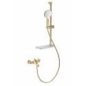 Смеситель для ванны с душевым гарнитуром WONZON & WOGHAND, Брашированное золото (WW-AE3201-BG)