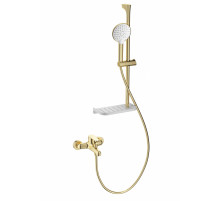 Смеситель для ванны с душевым гарнитуром WONZON & WOGHAND, Брашированное золото (WW-AE3201-BG)