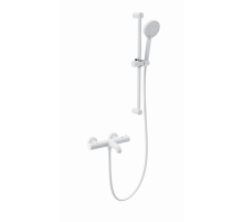 Смеситель для ванны с душевым гарнитуром и термостатом WONZON & WOGHAND, Белый матовый (WW-C2006-A-MW)