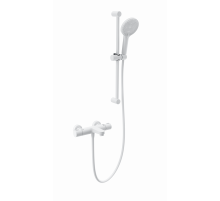 Смеситель для ванны с душем и термостатом WONZON & WOGHAND, Белый матовый (WW-C2018-A-MW)