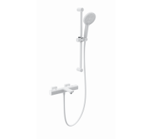 Смеситель для ванны с душем и термостатом WONZON & WOGHAND, Белый матовый (WW-C2011-A-MW)