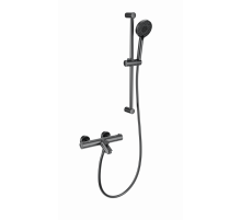 Смеситель для ванны с душем и термостатом WONZON & WOGHAND, Темный графит (WW-C2002-A-BGG)