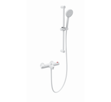 Смеситель для ванны с душем и термостатом WONZON & WOGHAND, Белый матовый (WW-C2001-A-MW)