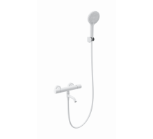 Смеситель для ванны с душем и термостатом WONZON & WOGHAND, Белый матовый (WW-B3013-A1-MW)