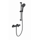 Смеситель для ванны с душем и термостатом WONZON & WOGHAND SOLID, Черный матовый (WW- C2011-A-MB)