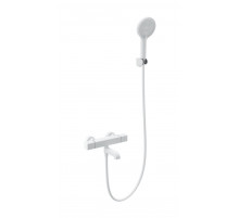 Смеситель для ванны с душем и термостатом WONZON & WOGHAND, Белый матовый (WW-B2016-A1-MW)