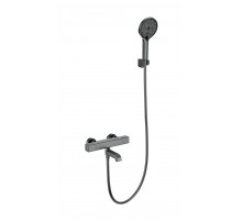 Смеситель для ванны с душем и термостатом WONZON & WOGHAND, Темный графит (WW-B2016-A1-BGG)