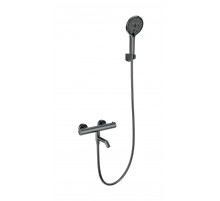 Смеситель для ванны с душем и термостатом WONZON & WOGHAND, Темный графит (WW-B2065-A1-BGG)