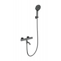 Смеситель для ванны с душем и термостатом WONZON & WOGHAND, Темный графит (WW-B3013-A1-BGG)
