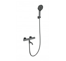 Смеситель для ванны с душем и термостатом WONZON & WOGHAND, Темный графит (WW-B3013-A1-BGG)