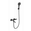 Смеситель для ванны с душем и термостатом WONZON & WOGHAND, Черный матовый (WW-B3013-A1-MB)