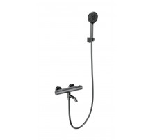 Смеситель для ванны с душем и термостатом WONZON & WOGHAND, Темный графит (WW-B3029-A1-BGG)