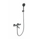 Заказать Смеситель для ванны с душем и термостатом WONZON & WOGHAND, Темный графит (WW-B3029-A1-BGG) в магазине сантехники Santeh-Crystal.ru
