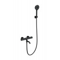 Смеситель для ванны с душем и термостатом WONZON & WOGHAND, Черный матовый (WW-B3029-A1-MB)