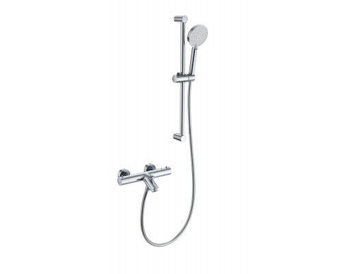 Купить Смеситель для ванны с душевым гарнитуром и термостатом WONZON & WOGHAND, Хром (WW-C2002-A-CR) в магазине сантехники Santeh-Crystal.ru