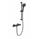 Приобрести Смеситель для ванны с душевым гарнитуром и термостатом WONZON & WOGHAND, Черный матовый (WW-C2017-A-MB) в магазине сантехники Santeh-Crystal.ru
