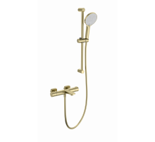 Смеситель для ванны с душем и термостатом WONZON & WOGHAND, Брашированное золото (WW-C2021-A-BG)