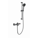 Смеситель для ванны с душем и термостатом WONZON & WOGHAND, Темный графит (WW-C2001-A-BGG)