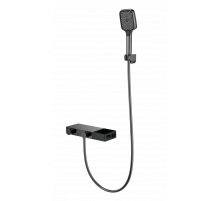 Смеситель для ванны с душем и термостатом WONZON & WOGHAND, Темный графит (WW-B2551-A-BGG)