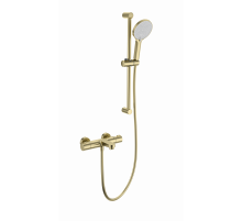 Смеситель для ванны с душем и термостатом WONZON & WOGHAND, Брашированное золото (WW-C2018-A-BG)