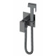 Приобрести Смеситель с гигиеническим душем встраиваемый WONZON & WOGHAND, Темный графит (WW-88829903-BGM) в магазине сантехники Santeh-Crystal.ru