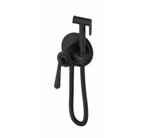 Смеситель с гигиеническим душем встраиваемый WONZON & WOGHAND STEAM, Черный матовый (WW- 88829008-MB)