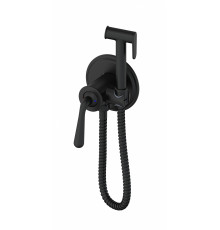 Смеситель с гигиеническим душем встраиваемый WONZON & WOGHAND STEAM, Черный матовый (WW- 88829008-MB)