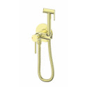Смеситель с гигиеническим душем встраиваемый WONZON & WOGHAND, Брашированное золото (WW-88829902-BG)