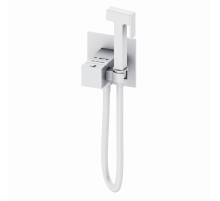 Смеситель с гигиеническим душем и термостатом, встраиваемый WONZON & WOGHAND, Белый матовый (WW-88829910-MW)