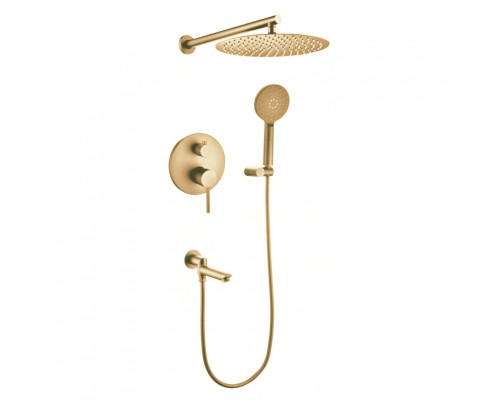 Душевая система встроенного монтажа RIMERO RM2410MG (Матовое золото)