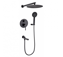 Душевая система встроенного монтажа RIMERO RM2410BL (Черный матовый)