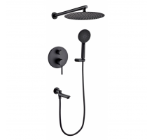 Душевая система встроенного монтажа RIMERO RM2410BL (Черный матовый)