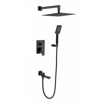 Душевая система встроенного монтажа RIMERO RM2412BL (Черный матовый)