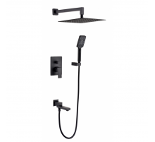 Душевая система встроенного монтажа RIMERO RM2412BL (Черный матовый)